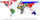 World Map with Flags