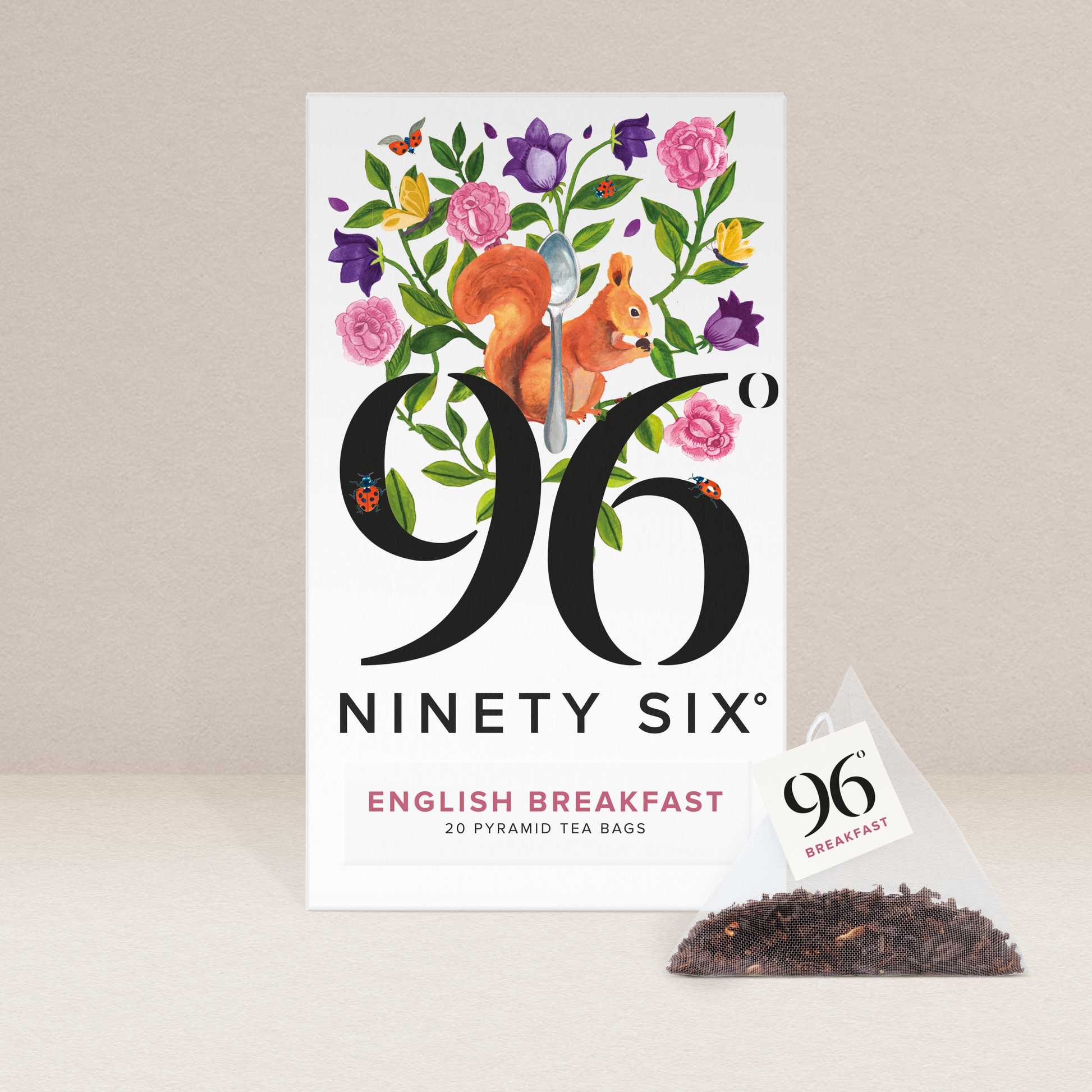 96° English Breakfast Tea, 96 Degrees English Breakfast, Morning Tea, Breakfast drink, Hot Beverage , Stirring English Breakfast